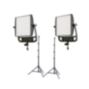 TWO Litepanels Astra 1x1 6x Bi-Color LED panel kit